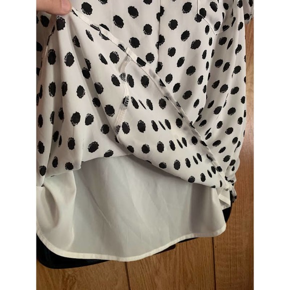 41 Hawthorne polka dot top size small short sleeve - Picture 8 of 12